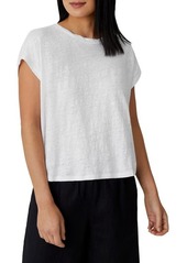 Eileen Fisher Boxy Crewneck Top in White at Nordstrom