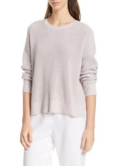 Eileen Fisher Boxy Organic Cotton Sweater (Regular & Petite)