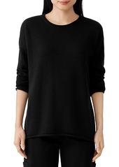 Eileen Fisher Boxy Rolled Edge Sweater