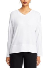 Eileen Fisher Boxy V Neck Top - 100% Exclusive