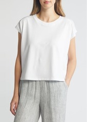 Eileen Fisher Cap Sleeve Crop T-Shirt