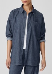 Eileen Fisher Classic Collar Button-Up Shirt