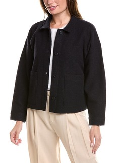 EILEEN FISHER Classic Collar Wool Jacket