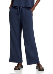 Eileen Fisher Cotton Straight Drawstring Pants