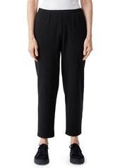 Eileen Fisher Cozy Brushed Terry Tapered Ankle Pants