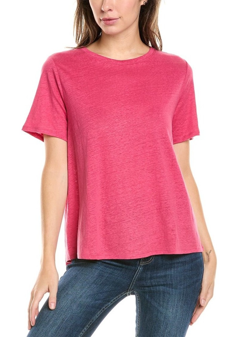 EILEEN FISHER Crewneck Linen T-Shirt