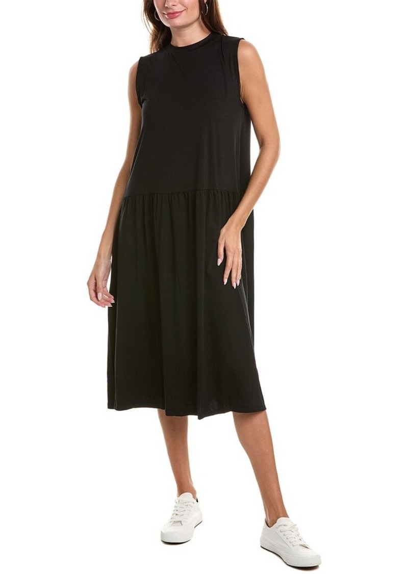 EILEEN FISHER Crewneck Midi Dress