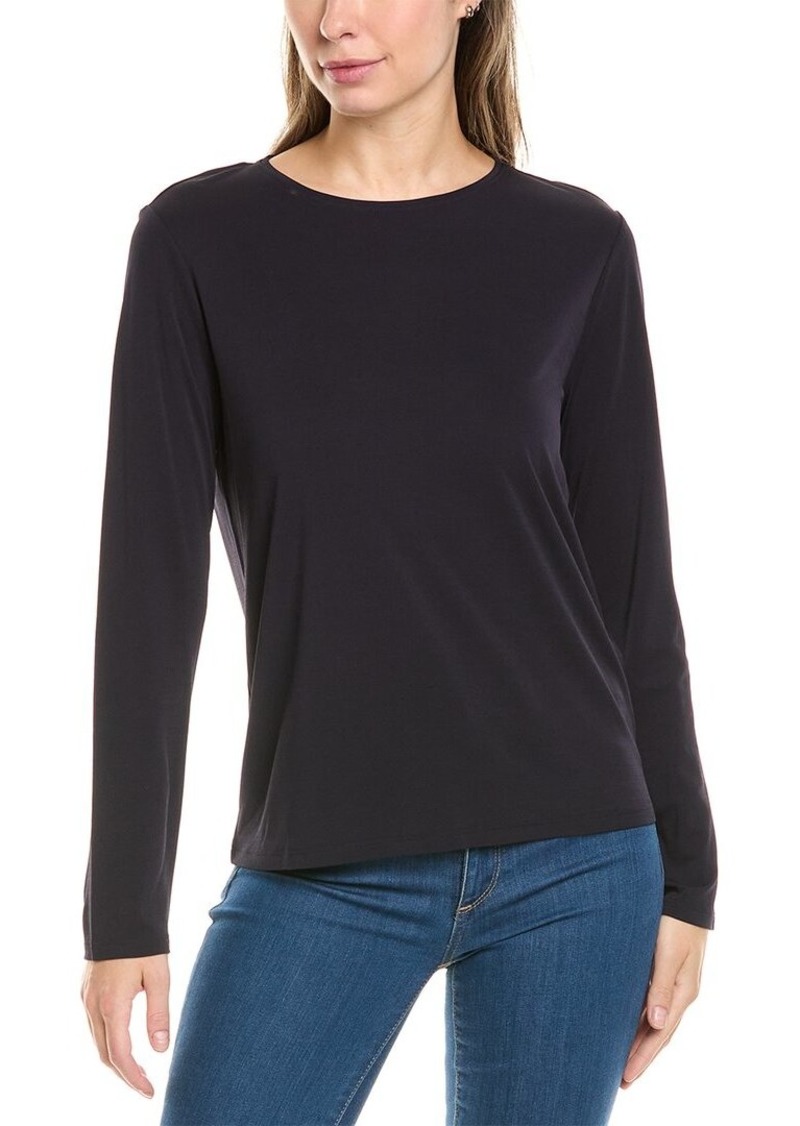 EILEEN FISHER Crewneck Silk Top