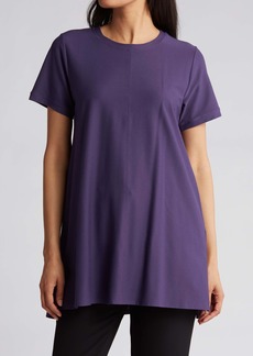 Eileen Fisher Crewneck Tunic Top in Pansy at Nordstrom Rack