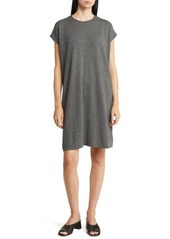 Eileen Fisher Crewneck Wool T-Shirt Dress