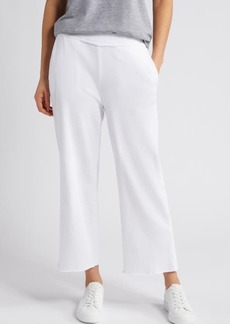 Eileen Fisher Crop Straight Leg Organic Cotton Pants