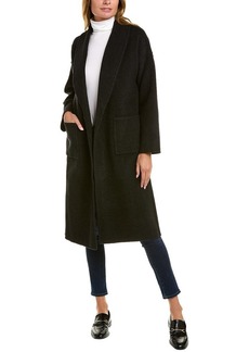 EILEEN FISHER Doubleface Shawl Collar Wool & Cashmere-Blend Coat