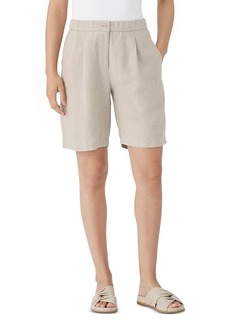 Eileen Fisher Easy Fit Linen Shorts