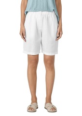 Eileen Fisher Easy Fit Linen Shorts