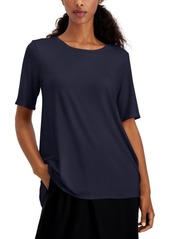 Eileen Fisher Elbow-Sleeve T-Shirt