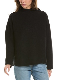 EILEEN FISHER Funnel Neck Boxy Wool Top