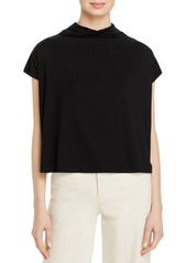 Eileen Fisher Funnel Neck Cropped Top - 100% Exclusive