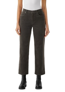 Eileen Fisher High Rise Ankle Straight Jeans in Grave