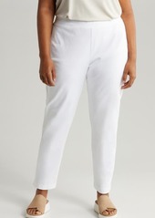 Eileen Fisher High Waist Ankle Slim Pants