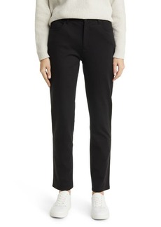 Eileen Fisher Organic Cotton Blend Ponte High Waisted Ankle Slim Pants