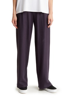Eileen Fisher High Waist Wide Leg Wool Pants in Nocturne at Nordstrom Rack