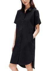 Eileen Fisher High/Low Organic Cotton Shirtdress