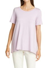 Eileen Fisher High/Low T-Shirt in Mallow at Nordstrom