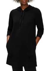 Eileen Fisher Hooded Long Sleeve Tunic Dress