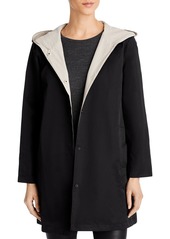 Eileen Fisher Hooded Reversible Coat