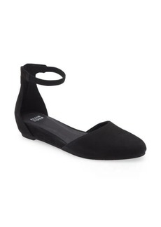 Eileen Fisher Ingle Ankle Strap Flat in Black at Nordstrom