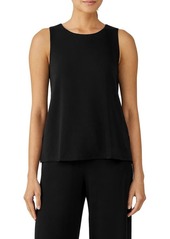 Eileen Fisher Jewel Neck Jersey Tank