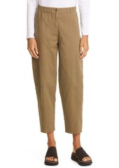 Eileen Fisher Lantern Organic Cotton Blend Cargo Pants in Olive at Nordstrom