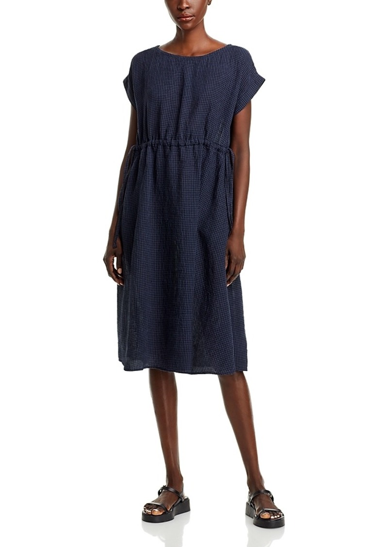 Eileen Fisher Linen Ballet Neck Dress