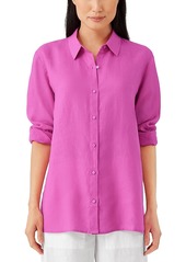 Eileen Fisher Linen Classic Collar Shirt