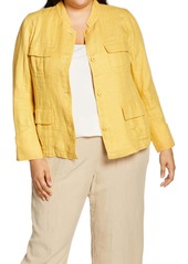 Eileen Fisher Linen Utility Jacket (Plus Size)
