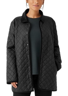 Eileen Fisher Long Quilted Coat
