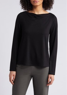 Eileen Fisher Long Sleeve Cowl Neck Top