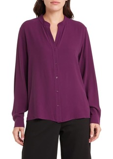 Eileen Fisher Long Sleeve Silk Blouse