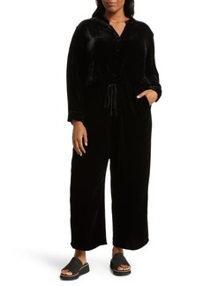Eileen Fisher Long Sleeve Velvet Jumpsuit