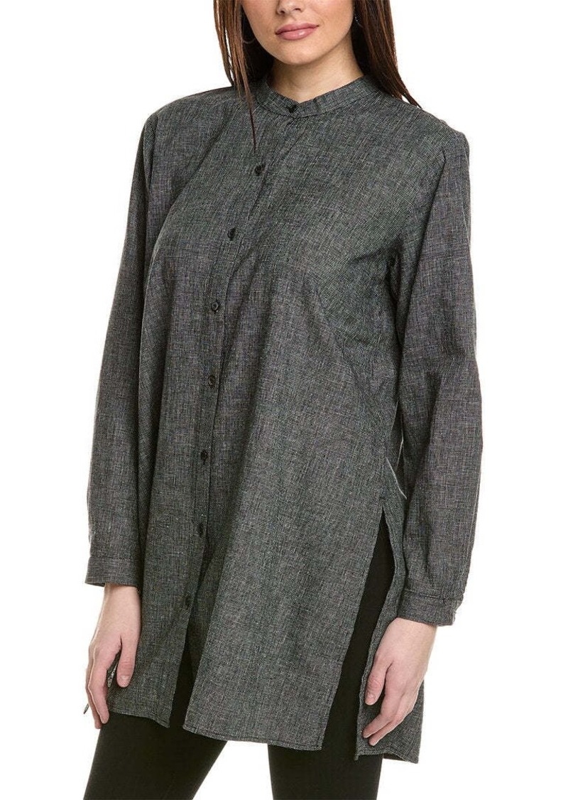 EILEEN FISHER Mandarin Collar Shirt