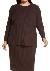 Eileen Fisher Merino Wool Crewneck Top (Plus Size)