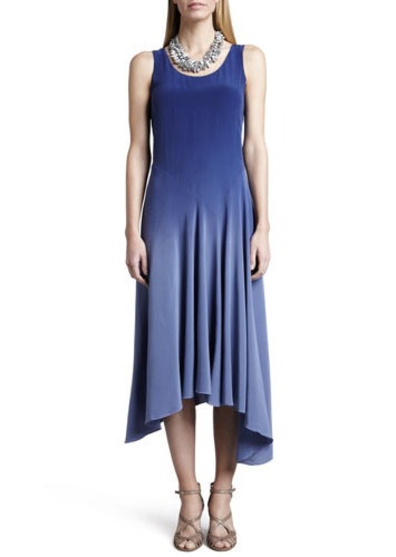 Eileen Fisher Eileen Fisher Ombre Silk Long Dress, Sapphire, Women's