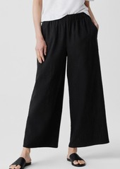 Eileen Fisher Organic Cotton Ankle Wide Leg Pants