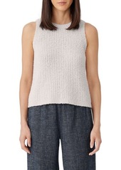 Eileen Fisher Organic Cotton Blend Sleeveless Sweater