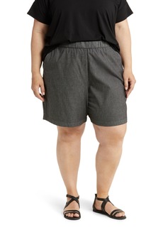 Eileen Fisher Organic Cotton Shorts in Dark Grey at Nordstrom Rack