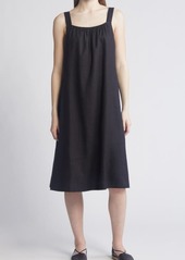 Eileen Fisher Organic Linen Cami Midi Dress