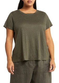 Eileen Fisher Organic Linen Crewneck T-Shirt