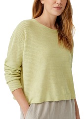 Eileen Fisher Organic Linen Ribbed Sweater