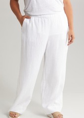 Eileen Fisher Organic Linen Wide Leg Pants