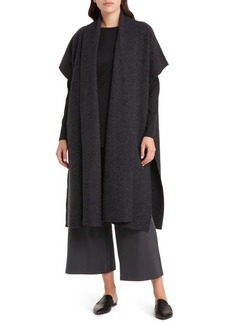Eileen Fisher Oversize Boiled Wool Poncho